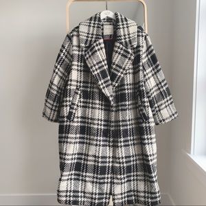 ZARA black and white plaid jacket